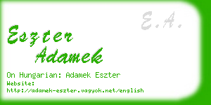 eszter adamek business card